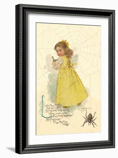 Little Miss Muffett-Maud Humphrey-Framed Art Print