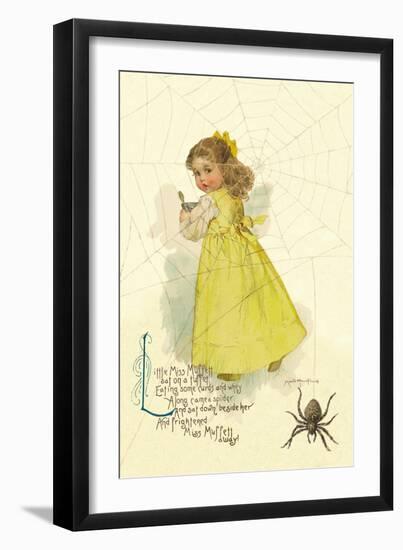 Little Miss Muffett-Maud Humphrey-Framed Art Print