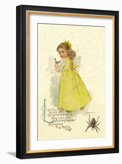 Little Miss Muffett-Maud Humphrey-Framed Art Print