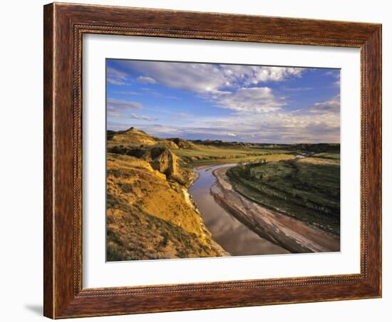 Little Missouri River in Theodore Roosevelt National Park, North Dakota, USA-Chuck Haney-Framed Photographic Print