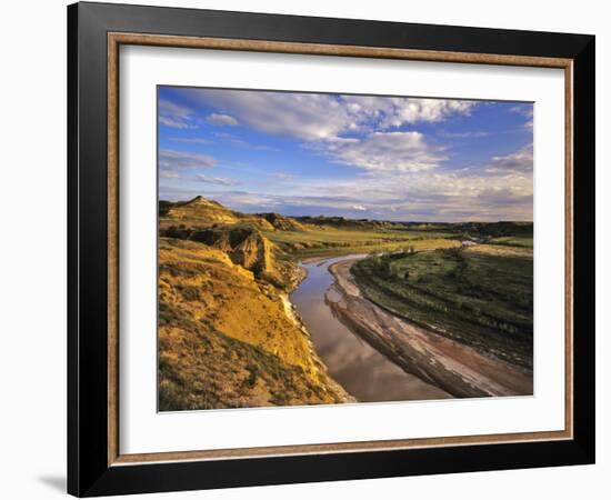 Little Missouri River in Theodore Roosevelt National Park, North Dakota, USA-Chuck Haney-Framed Photographic Print