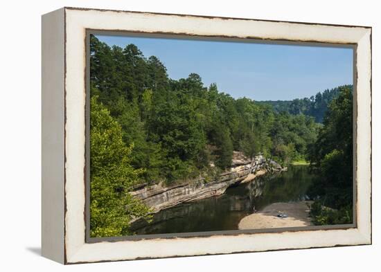 Little Missouri River, Ozark National Forest, Arkansas, United States of America, North America-Michael Runkel-Framed Premier Image Canvas