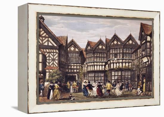 Little Moreton Hall, Cheshire-Joseph Nash-Framed Premier Image Canvas