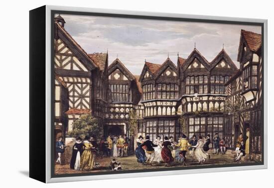 Little Moreton Hall, Cheshire-Joseph Nash-Framed Premier Image Canvas