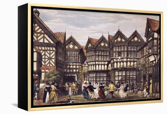 Little Moreton Hall, Cheshire-Joseph Nash-Framed Premier Image Canvas