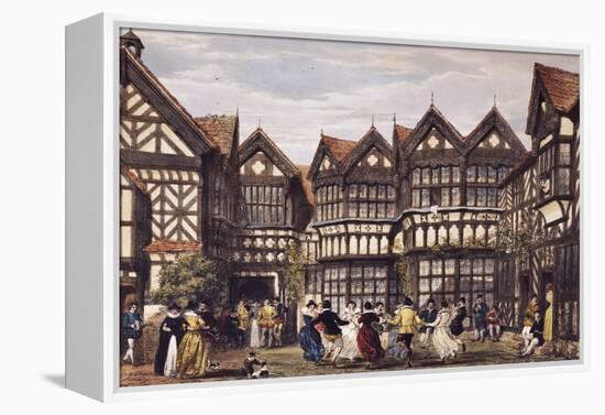 Little Moreton Hall, Cheshire-Joseph Nash-Framed Premier Image Canvas