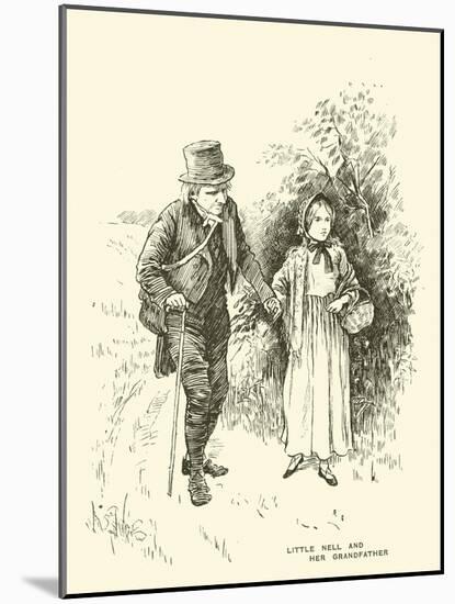 Little Nell and Her Grandfather-Harold Copping-Mounted Giclee Print