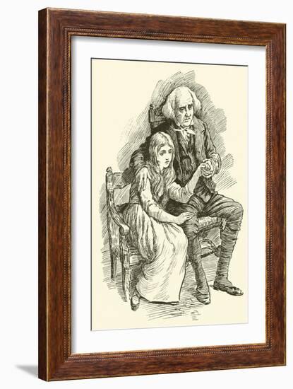 Little Nell and Her Grandfather-Harold Copping-Framed Giclee Print