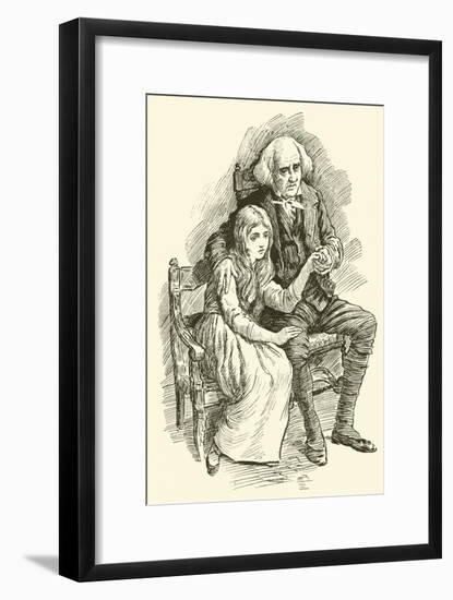 Little Nell and Her Grandfather-Harold Copping-Framed Giclee Print