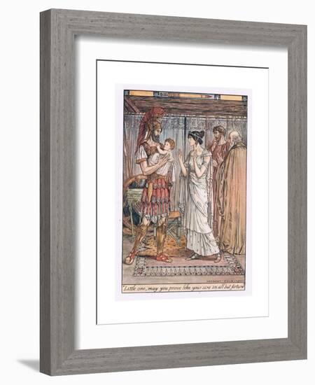 Little One, May You Prove Like Your Sire in All But Fortune-Herbert Cole-Framed Giclee Print