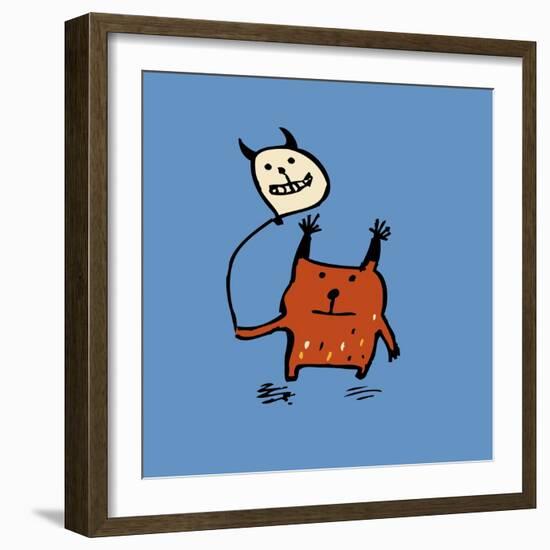 Little Orange Monsters-Carla Martell-Framed Giclee Print