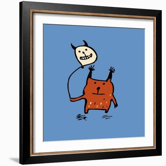 Little Orange Monsters-Carla Martell-Framed Giclee Print