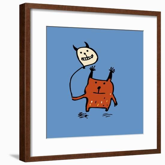 Little Orange Monsters-Carla Martell-Framed Giclee Print