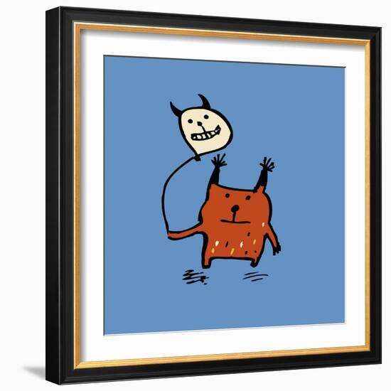 Little Orange Monsters-Carla Martell-Framed Giclee Print