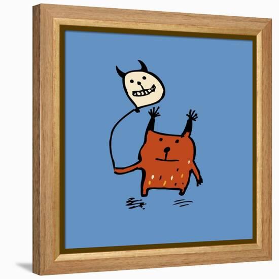 Little Orange Monsters-Carla Martell-Framed Premier Image Canvas