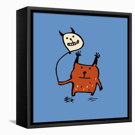 Little Orange Monsters-Carla Martell-Framed Premier Image Canvas