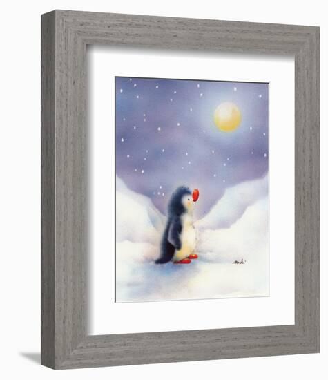 Little Penguin-Makiko-Framed Art Print