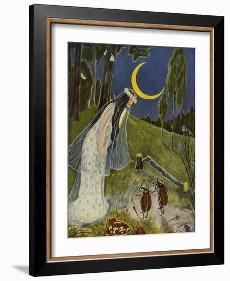 Little Peter's Trip to the Moon-Hans Baluschek-Framed Giclee Print