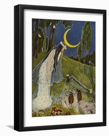 Little Peter's Trip to the Moon-Hans Baluschek-Framed Giclee Print