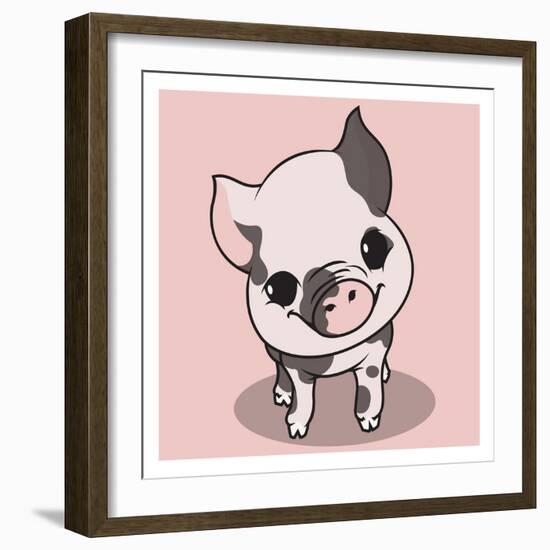 Little Pig-Enrique Rodriguez Jr.-Framed Art Print