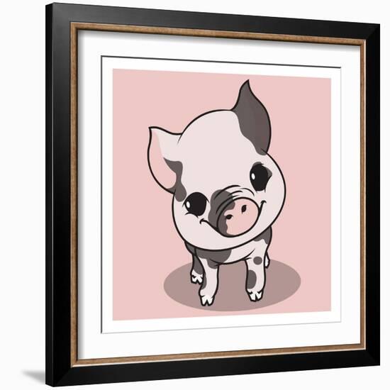 Little Pig-Enrique Rodriguez Jr.-Framed Art Print
