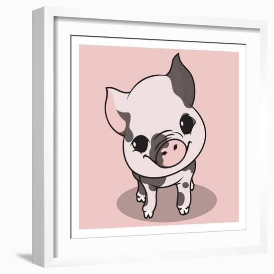 Little Pig-Enrique Rodriguez Jr.-Framed Art Print