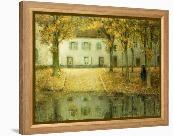 Little Place on the Banks of the Eau at Chartres; Petit Place Au Bord De L'Eau a Chartres, 1902-Henri Eugene Augustin Le Sidaner-Framed Premier Image Canvas