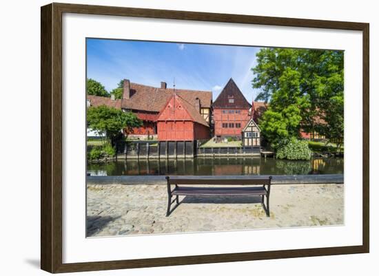 Little Pond in the Old Town, Aarhus, Denmark-Michael Runkel-Framed Photographic Print