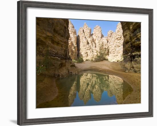 Little Pool in the Essendilene Gorge, Near Djanet, Southern Algeria, North Africa, Africa-Michael Runkel-Framed Photographic Print