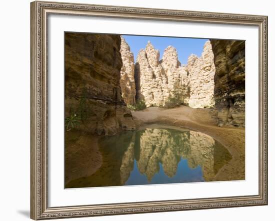 Little Pool in the Essendilene Gorge, Near Djanet, Southern Algeria, North Africa, Africa-Michael Runkel-Framed Photographic Print