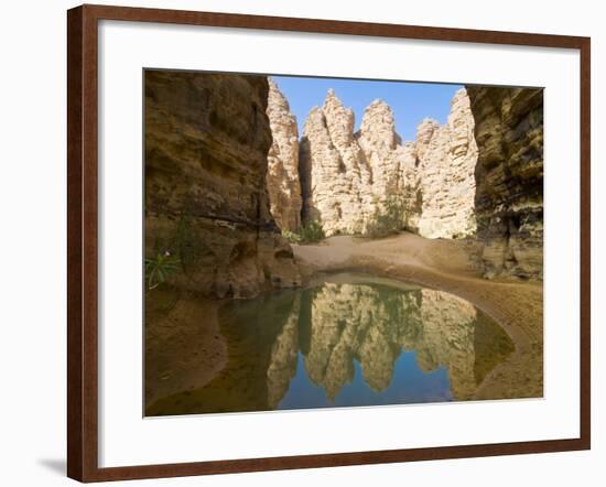 Little Pool in the Essendilene Gorge, Near Djanet, Southern Algeria, North Africa, Africa-Michael Runkel-Framed Photographic Print