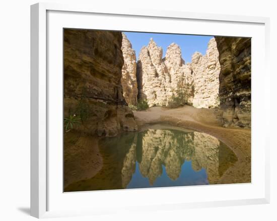 Little Pool in the Essendilene Gorge, Near Djanet, Southern Algeria, North Africa, Africa-Michael Runkel-Framed Photographic Print