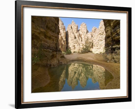 Little Pool in the Essendilene Gorge, Near Djanet, Southern Algeria, North Africa, Africa-Michael Runkel-Framed Photographic Print