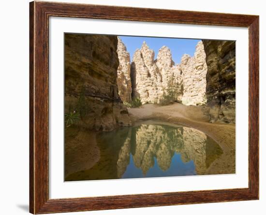 Little Pool in the Essendilene Gorge, Near Djanet, Southern Algeria, North Africa, Africa-Michael Runkel-Framed Photographic Print