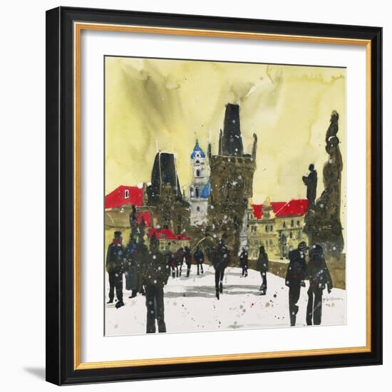 Little Quater, Bridge Tower, Prague-Susan Brown-Framed Giclee Print