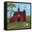 Little Red Barn-Cheryl Bartley-Framed Premier Image Canvas