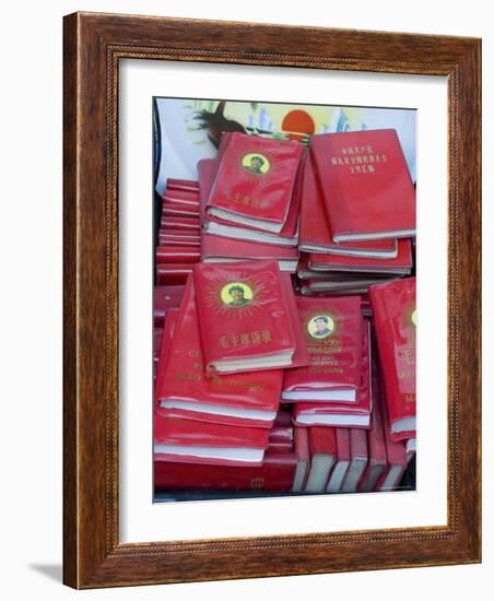 Little Red Books for Sale at the Great Flea Market, Pan Jia Yuan, Beijing, China-Adam Tall-Framed Photographic Print