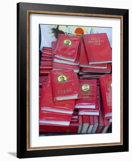 Little Red Books for Sale at the Great Flea Market, Pan Jia Yuan, Beijing, China-Adam Tall-Framed Photographic Print