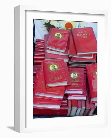 Little Red Books for Sale at the Great Flea Market, Pan Jia Yuan, Beijing, China-Adam Tall-Framed Photographic Print