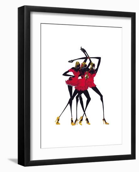 Little Red Dress-Shan Kelly-Framed Art Print