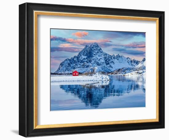 Little red house-Marco Carmassi-Framed Photographic Print