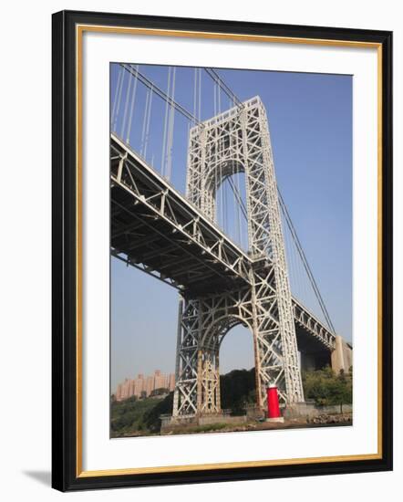 Little Red Lighthouse, George Washington Bridge, New York City-Wendy Connett-Framed Photographic Print