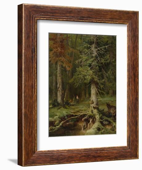 Little Red Riding Hood, 1887-Juli Julievich Klever-Framed Giclee Print