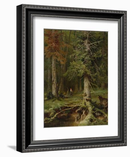 Little Red Riding Hood, 1887-Juli Julievich Klever-Framed Giclee Print