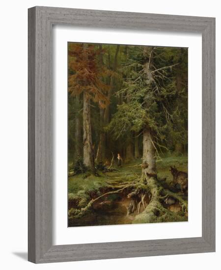 Little Red Riding Hood, 1887-Juli Julievich Klever-Framed Giclee Print