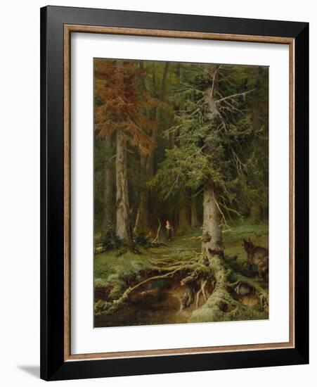 Little Red Riding Hood, 1887-Juli Julievich Klever-Framed Giclee Print