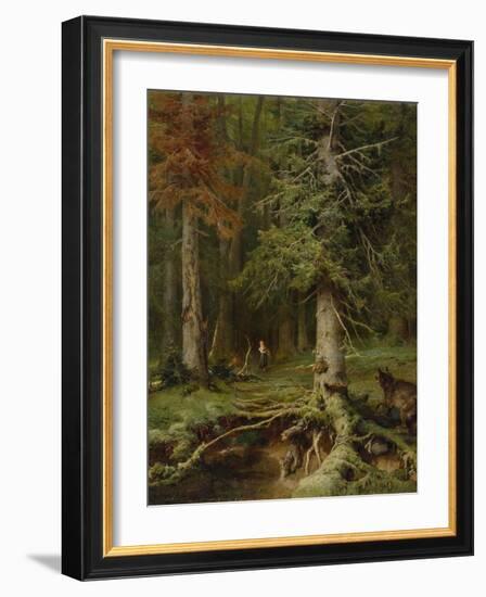 Little Red Riding Hood, 1887-Juli Julievich Klever-Framed Giclee Print