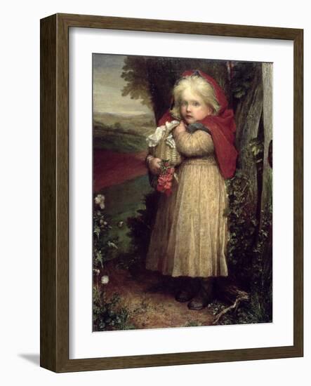 Little Red Riding Hood, 1890 (Oil on Canvas)-George Frederic Watts-Framed Giclee Print