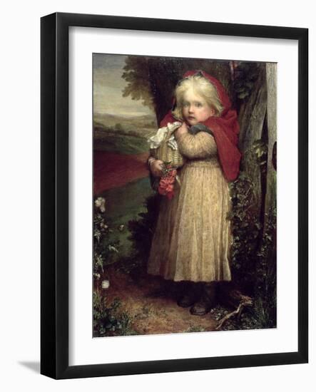 Little Red Riding Hood, 1890 (Oil on Canvas)-George Frederic Watts-Framed Giclee Print