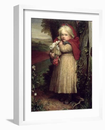 Little Red Riding Hood, 1890 (Oil on Canvas)-George Frederic Watts-Framed Giclee Print